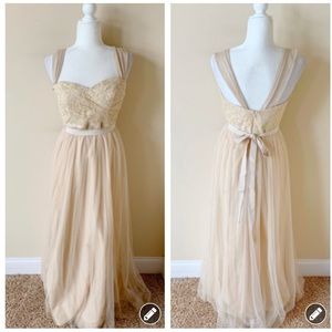 Jenny Yoo, Bridesmaid, Size 6, Lace Bodice, Tulle Skirt formal